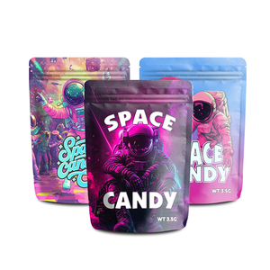 Không thấm nước kem trái cây kẹo dứa thiết kế Ziplock 3.5 Gummy bolsas gói cá nhân con kháng Mylar Túi - Product Image 1