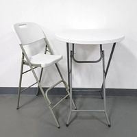 Table haute ronde minimaliste, diamètre 60 cm, très vendue en usine, élégante pour bar à domicile et bistro commercial