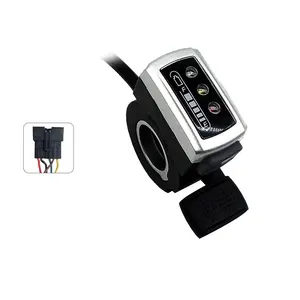 Wuxing 106dx Thumb Throttle 36V 48V Elektrische Fiets Rechts Handvat Gaspedaal Voor E Bikes Of Elektrische Scooter