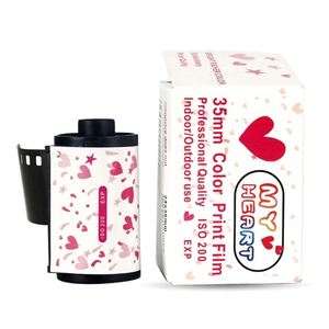 ฟิล์มสีขาวดำขนาด 35 มม. น่ารัก ฟิล์มแบบม้วน กล้องใช้แล้วทิ้ง ฟิล์มเนกาทีฟ สำหรับกล้องฟูจิ ฟูจิฟิล์ม โคดัก - Product Image 1