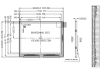 Module LCD TFT 3.5x800 TN/NW de 600 pouces, pilote HX882 + HX8677 intégré, solution d'affichage professionnelle