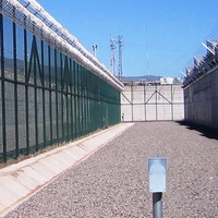 Valla antiescalada de alta seguridad 358, fácil instalación, superficie plana, recubierto de PVC, postes de valla de enrejado cuadrado para agricultura