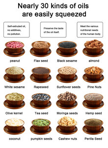 Thép không gỉ khai thác dầu máy cho hộ gia đình và thương mại sử dụng kiểm soát nhiệt độ hạt lanh và đậu phộng khai thác dầu - Product Image 5