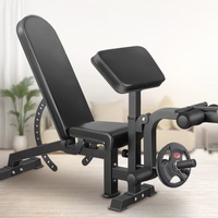 Chaise romaine professionnelle pliable en métal pour entraînement fitness, exercices de fessiers et de jambes, et développé couché avec haltères