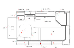 Camping-car économique autopropulsé C50 <span class=keywords><strong>avec</strong></span> cabine supérieure, moteur diesel 3.0L, boîte automatique 8 vitesses, lit vertical arrière, 6 places, caravane de voyage - Product Image 4