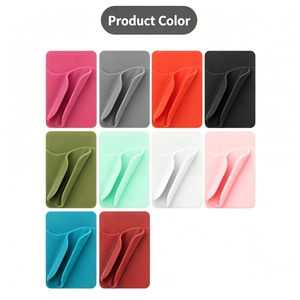 Porta tarjetas de silicona 12 en 1 para teléfono con ranura para lápiz labial, bolsillo adhesivo para tarjetas en la parte trasera del móvil, almacenamiento para brillo labial, billetera para teléfono celular. - Product Image 5