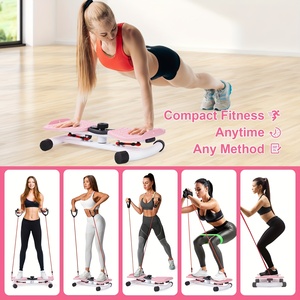 Plateforme de torsion abdominale silencieuse avec compteur numérique et bande en forme de 8, capacité 360 lb, pour exercices à domicile - Product Image 3