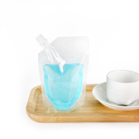 Pochettes souples à bec verseur de qualité alimentaire 500ml 1L 5L pour détergent liquide et jus, avec bouchon, personnalisables