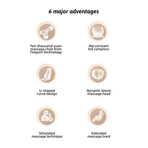 2025 New Electric Kneten Relax Shiatsu Rotlicht Heizung Ganzkörper Körper Vibrations <span class=keywords><strong>massage</strong></span> stuhl Autos itz kissen für zu Hause - Product Image 2