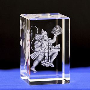 Cubo de Cristal K9 Grabado con Láser 3D con Luz LED, Trofeo de Cristal Tallado con Temática Religiosa para Regalo, Decoración del Hogar o Recuerdo - Product Image 1