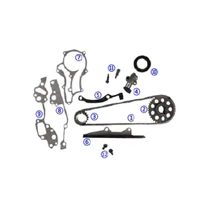 Toyota 22R Timing Chain Heavy Duty Timing Chain Kit W/ Metal Guides – Fits 1985-1995 Toyota 22R & 22RE 2.4L Engines Timing Chain Set - Foto 3