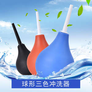Goedkope Hoge Kwaliteit Sferische Irrigator <span class=keywords><strong>Enema</strong></span> Vagina Irrigatie Apparaat Siliconen Anale Reiniging Douche Pomp - Product Image 3