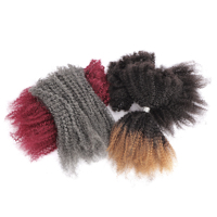 Cheveux humains Remy Afro Kinky en vrac pour tresses et dreadlocks, idéal pour les coiffures Passion Twist