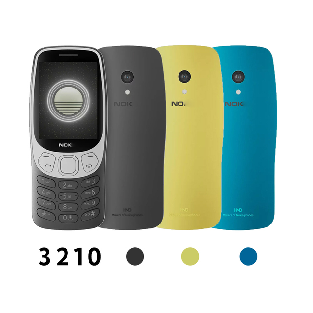 Bulk Order Hebrew Keypad Original Nokiaa 3210 4G Feature Phone 2.4 Inch 2MP Camera FM Radio Dual SIM Keypad Phone Type-C Port