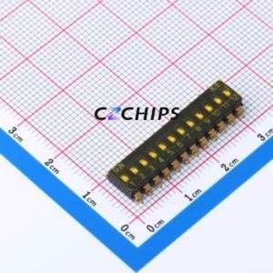 DSIC12TSGET DIP Switch SMD-24P,30.4x9.3mm Switch ( Number of Switch Sections: 12 )( Lead Spacing: 2.54mm ) - Product Image 1
