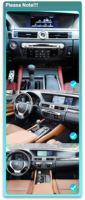 Écran WITSON 12,3 pouces pour Lexus GS GS200 GS250 GS300 GS350 GS450 2012-2016 LHD, GPS multimédia, CarPlay sans fil, lecteur BT FM