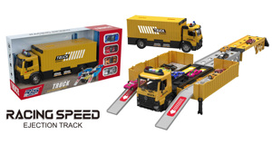 Camion de conteneur de catapulte de stockage de scène d'ingénierie de pompiers de police avec des jouets d'enfants de <span class=keywords><strong>voiture</strong></span> de sport <span class=keywords><strong>miniature</strong></span> d'alliage - Product Image 4