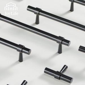 มือจับลิ้นชักทองเหลืองสีดำด้าน - สไตล์ฝรั่งเศสกลางศตวรรษ สำหรับตู้และตู้เสื้อผ้าสไตล์อเมริกันโมเดิร์น - Product Image 1