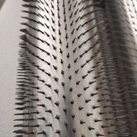 Brosse à épingles Cylindre épinglé à perforation froide, rouleau à aiguilles, rouleau perforant pour préforateur chauffant/film non tissé