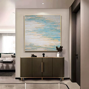 Peintures murales en résine avec ours en verre teinté et or 24 carats, peintures de paysages, peintures murales modernes pour salon. - Product Image 2