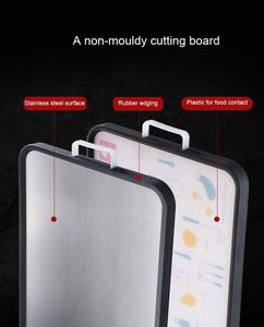 Tabla de Cortar Plegable de Doble Cara Antideslizante de Acero Inoxidable Cuadrada de Varios Tamaños TY-20241129-24 de 1.5cm de Grosor Fácil de Limpiar - Product Image 3
