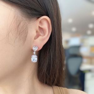 Dylam Trendy Stud Women Luxury Jewelry Cubic Zirconia 925 <b>Sterling</b> <b>Silver</b> Teardrop <b>Dangle</b> <b>Earring</b> Butterfly <b>Earrings</b> - Product Image 6