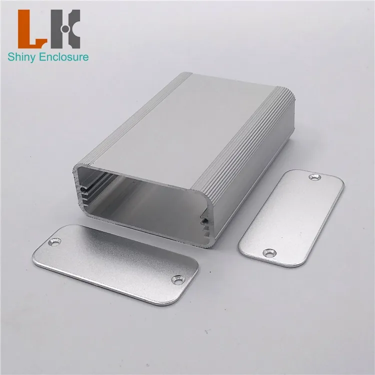 Estojo de alumínio anodizado cnc, 25*58*80mm personalizado, perfil extrusor, gabinete de dispositivo eletrônico