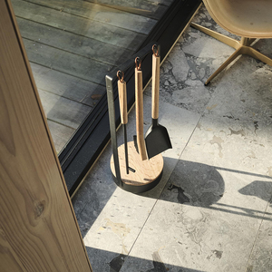 Offre Spéciale : Ensemble d'outils et accessoires modernes en métal pour foyer, <span class=keywords><strong>cheminée</strong></span> et brasero - Product Image 2