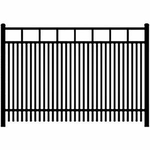 Clôture de jardin polyvalente en métal 2-en-1 Installation facile avec panneau supplémentaire de piquet pour chiot Style piquet plat Bois traité thermiquement - Product Image 3