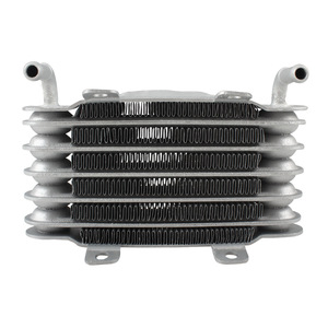 Universal Racing Motorcycle 6-Layer <b>Cooler</b> Silver Aluminum Alloy <b>Small</b> Fuel <b>Cooler</b> Modification Oil <b>Cooler</b> Accessories - Product Image 1