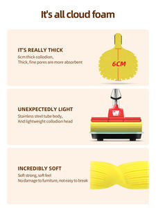 KOOCCA ローラースポンジモップ、吸水性リフィル3個付き、セルフスクイーズスポンジモップ、PVAスポンジモップ、超吸収性フロアクリーニングクリーナー - Product Image 6