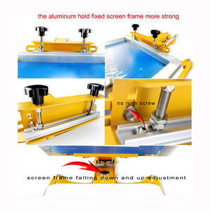 Machine de sérigraphie manuelle 1 couleur 1 station <span class=keywords><strong>Presse</strong></span> manuelle Imprimante de sérigraphie - Product Image 5