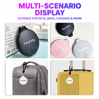 Pelacak Barang Pintar Anti Hilang Bersertifikasi MFi Bluetooth, Bekerja dengan Apple Find My untuk Kunci, Tas, Koper, Pelacakan Hewan Peliharaan