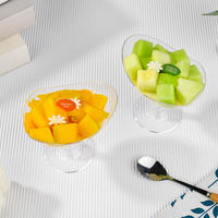 Groothandel Plastic Transparante Dessertbekers Deksel Wegwerp Yoghurt Ijs Mousse Fruit Cake Container Dranken