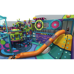 <span class=keywords><strong>Parque</strong></span> <span class=keywords><strong>Infantil</strong></span> Comercial de Última Tendencia, <span class=keywords><strong>Dreamland</strong></span> Ninja Warrior, con Tobogán de Plástico para Interiores, Equipos de Juego para Niños - Product Image 3