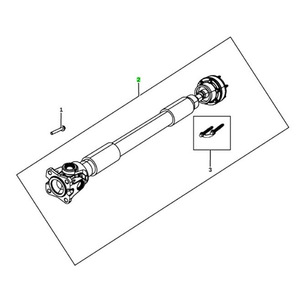 Arbre de transmission arrière Jeep Liberty 52853442AF pour modèles 2008-2012 - Product Image 4