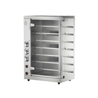 Rotisserie à poulet électrique/gaz à haute capacité, vente chaude, machine à griller rotative, four à rotisserie à poulet