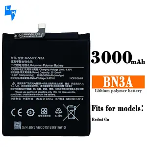 Nouvelle batterie d'origine au Lithium pour XiaoMi Redmi Go BN3A batterie batterie accumulateur téléphone intelligent