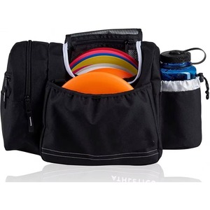 Bolsa de golf de disco con etiqueta BSCI, tipo tote, para frisbee golf, personalizada, con capacidad para 10-14 discos, botella de agua y accesorios. - Product Image 2