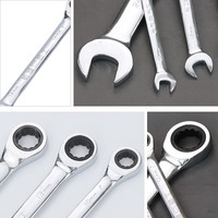 Clé à cliquet métrique double extrémité durable de 36 mm, clé à cliquet à 72 dents en Cr-V, clé à cliquet de haute qualité, DIY OEM, excellente qualité