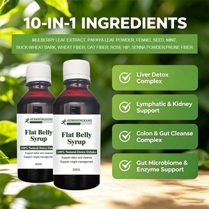 OEM ODM 100% Naturel Personnalisable Vente en Gros Sirop <span class=keywords><strong>Ventre</strong></span> <span class=keywords><strong>Plat</strong></span> 200ml Boissons Détox 100% Naturelles <span class=keywords><strong>Complément</strong></span> Minceur Brûle-Graisse - Product Image 6