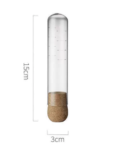 Infuseur à thé en verre borosilicate haute résistance avec couvercle en liège, filtre à thé en tube pour thé en vrac - Product Image 6