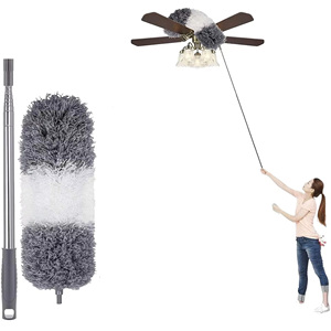 Extra Long Telescopic Microfiber Car Duster Soft Removable <strong>Feather</strong> Duster Irregular Ceiling Fan <strong>Cleaner</strong> - Product Image 6