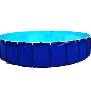 Wholesale Made Folding Round PVC Flexible Water Storage Tanks For Fish Culture Fish Tank