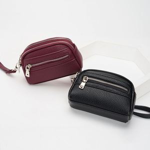 Bolsos de mano para mujer de piel sintética con cremallera, carteras para hombre con monedero, en stock, bajo MOQ - Product Image 4