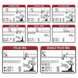 LEVIN Nouvelle Machine à souder électrique 7 en 1 multi-processus, à gaz et sans gaz, à double impulsion MIG MAG TIG MMA - Product Image 5