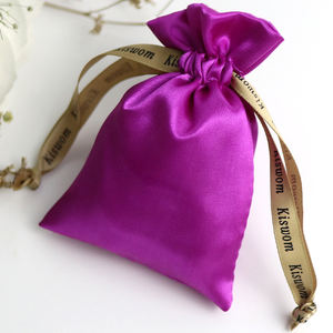 Bolsitas de Almacenamiento de Seda Satinada de Lujo, Pequeñas, 10*15cm, con Cierre de Cordón, Logotipo Personalizado, Diseño Geométrico, para Recuerdos de Boda, Joyería, Dulces y Regalos - Product Image 4