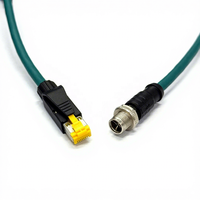 Cable Ethernet Industrial XXD M12.8PX para Cámara, Revestimiento de PVC, Conductor de Cobre Trenzado, RJ45 CAT6, Certificado ISO9001/ROHS/CE, IP67