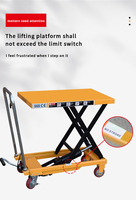 Chariot élévateur à ciseaux électrique hydraulique industriel, plateforme élévatrice pour déchargement de palettes, chariot élévateur en fer/métal, garantie 2 ans