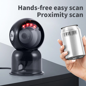 JR T62 Hands Free 2D DSP Scanner No Glare Distributed LED Multi System Compatible QR Barcode Reader For Wine Cellar POS